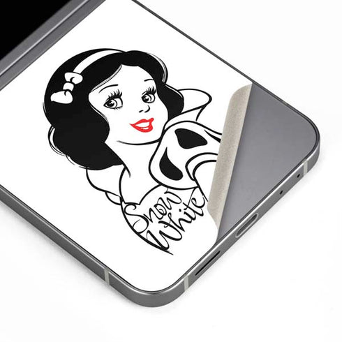 Disney Snow White Black and White Art Galaxy Z Flip6 Skin